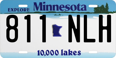 MN license plate 811NLH
