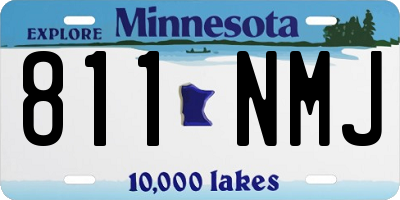 MN license plate 811NMJ