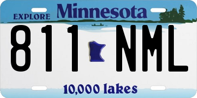 MN license plate 811NML