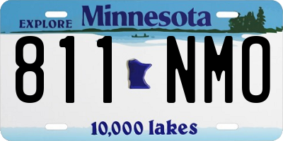 MN license plate 811NMO