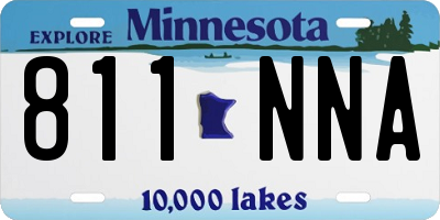 MN license plate 811NNA