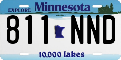 MN license plate 811NND