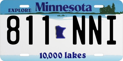 MN license plate 811NNI