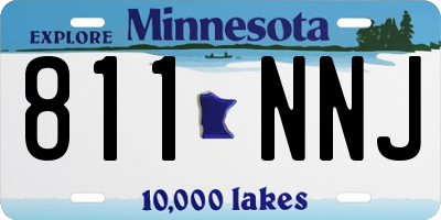 MN license plate 811NNJ