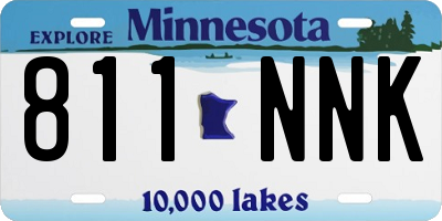 MN license plate 811NNK