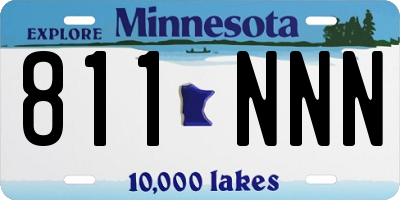 MN license plate 811NNN