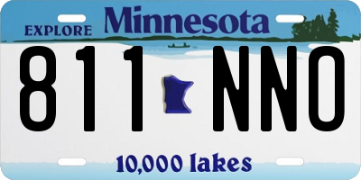 MN license plate 811NNO