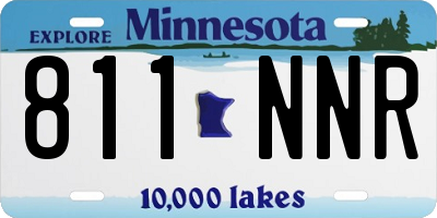 MN license plate 811NNR