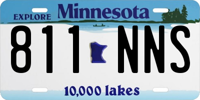 MN license plate 811NNS