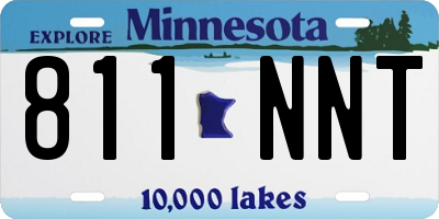 MN license plate 811NNT