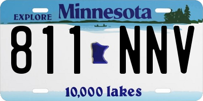 MN license plate 811NNV