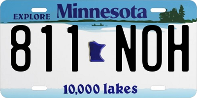 MN license plate 811NOH