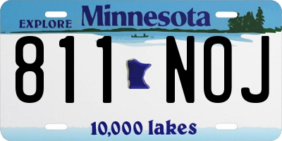 MN license plate 811NOJ