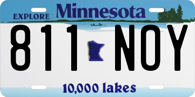 MN license plate 811NOY