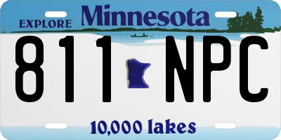 MN license plate 811NPC