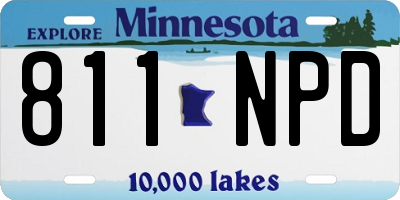 MN license plate 811NPD