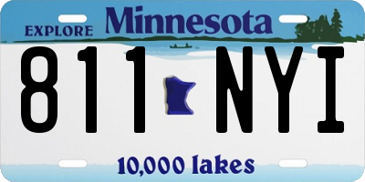 MN license plate 811NYI