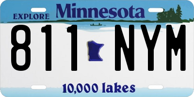 MN license plate 811NYM