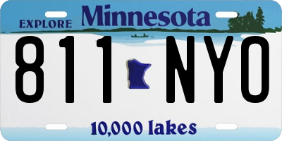 MN license plate 811NYO