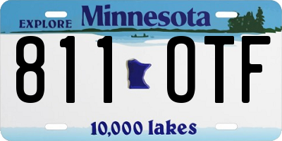 MN license plate 811OTF