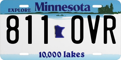 MN license plate 811OVR