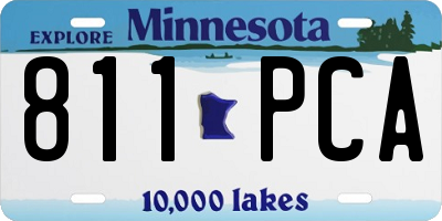 MN license plate 811PCA