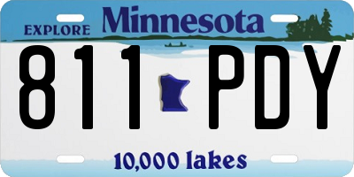 MN license plate 811PDY