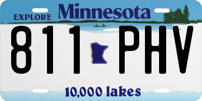 MN license plate 811PHV