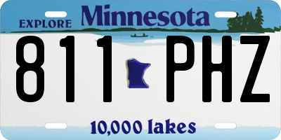 MN license plate 811PHZ