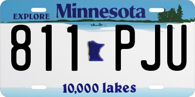 MN license plate 811PJU
