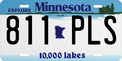 MN license plate 811PLS