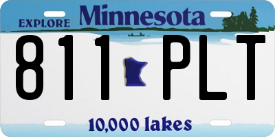 MN license plate 811PLT