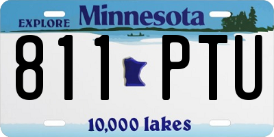MN license plate 811PTU