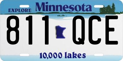 MN license plate 811QCE