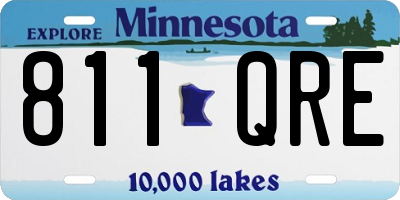 MN license plate 811QRE