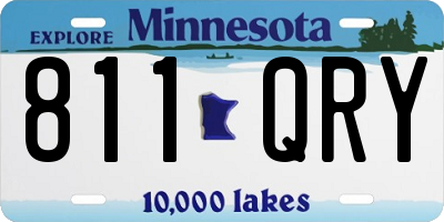 MN license plate 811QRY