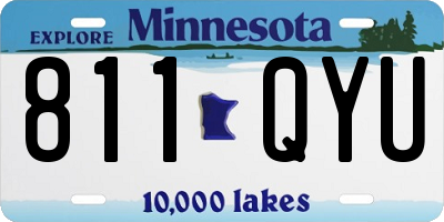 MN license plate 811QYU