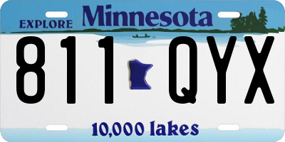 MN license plate 811QYX
