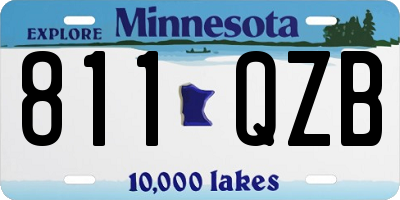 MN license plate 811QZB