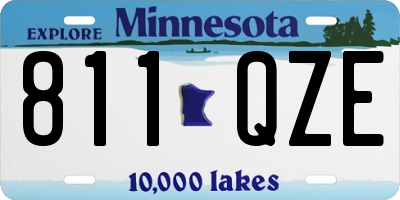 MN license plate 811QZE