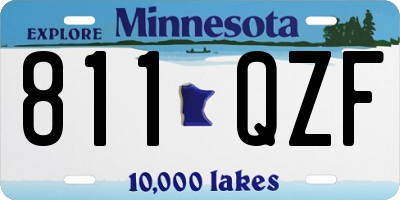 MN license plate 811QZF