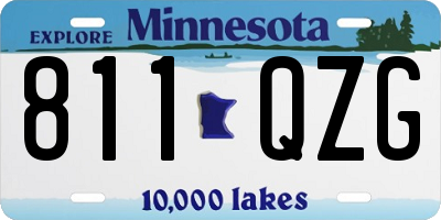 MN license plate 811QZG