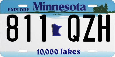 MN license plate 811QZH