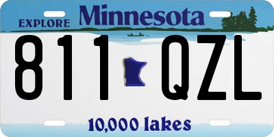 MN license plate 811QZL