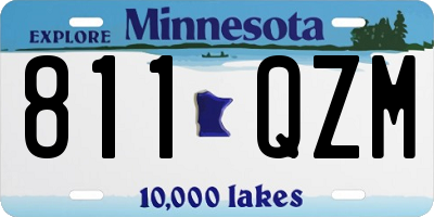MN license plate 811QZM