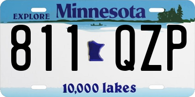 MN license plate 811QZP