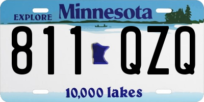 MN license plate 811QZQ
