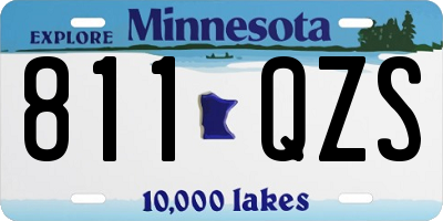 MN license plate 811QZS