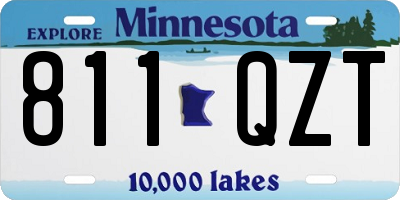 MN license plate 811QZT