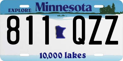 MN license plate 811QZZ